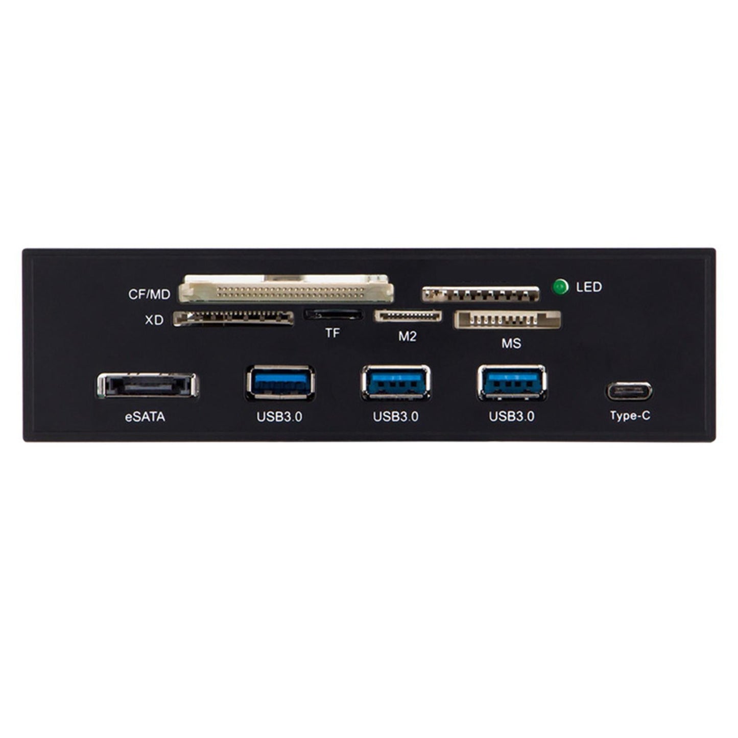 5.25 inch Multifunction Internal Card Reader Front Panel Hub for Computer