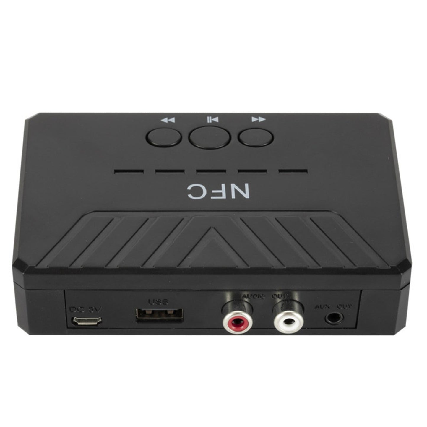 NFC Bluetooth 5.0 Audio Receiver Adapter USB Play for Home Stereo Black