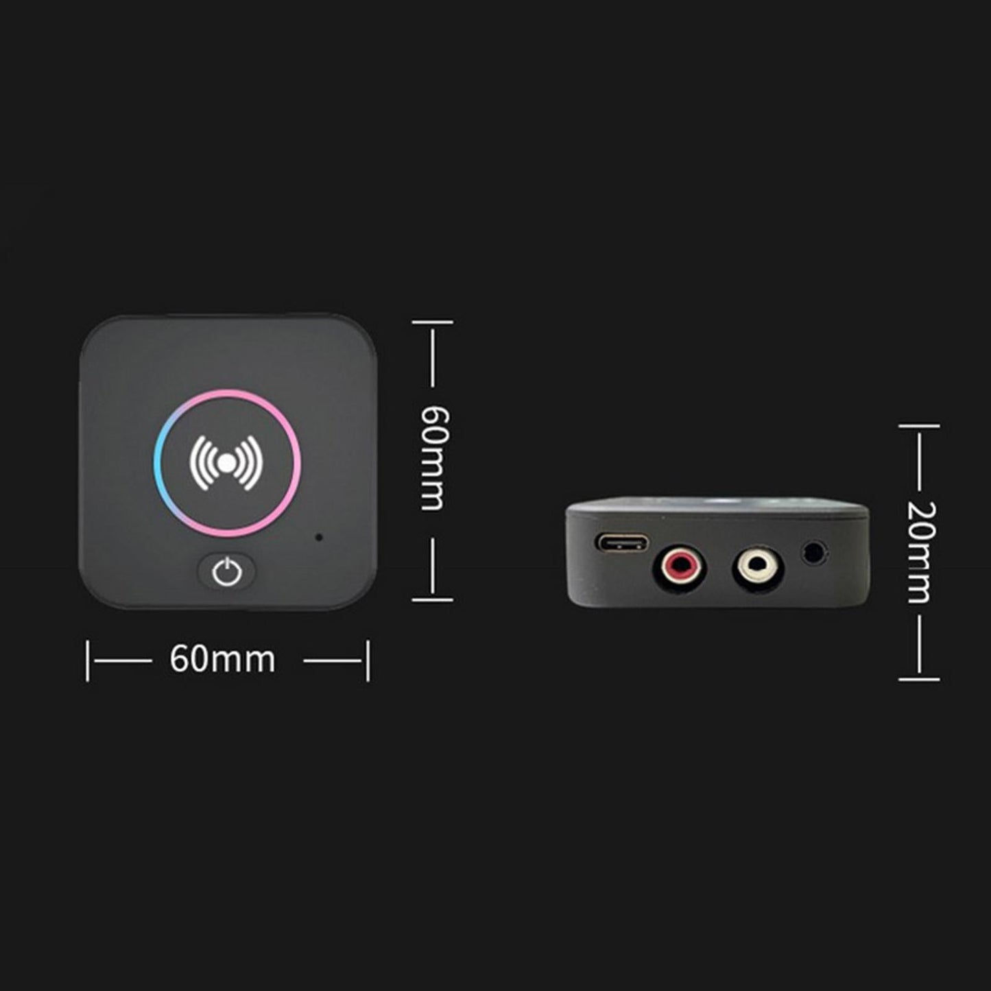 Bluetooth 5.0 Transmitter Receiver Adapter for Home Stereo Music System
