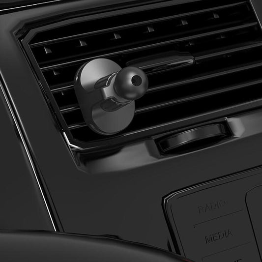 Adjustable Car Air Vent Holder Clip Base with Grips Adjustable 17mm Ball