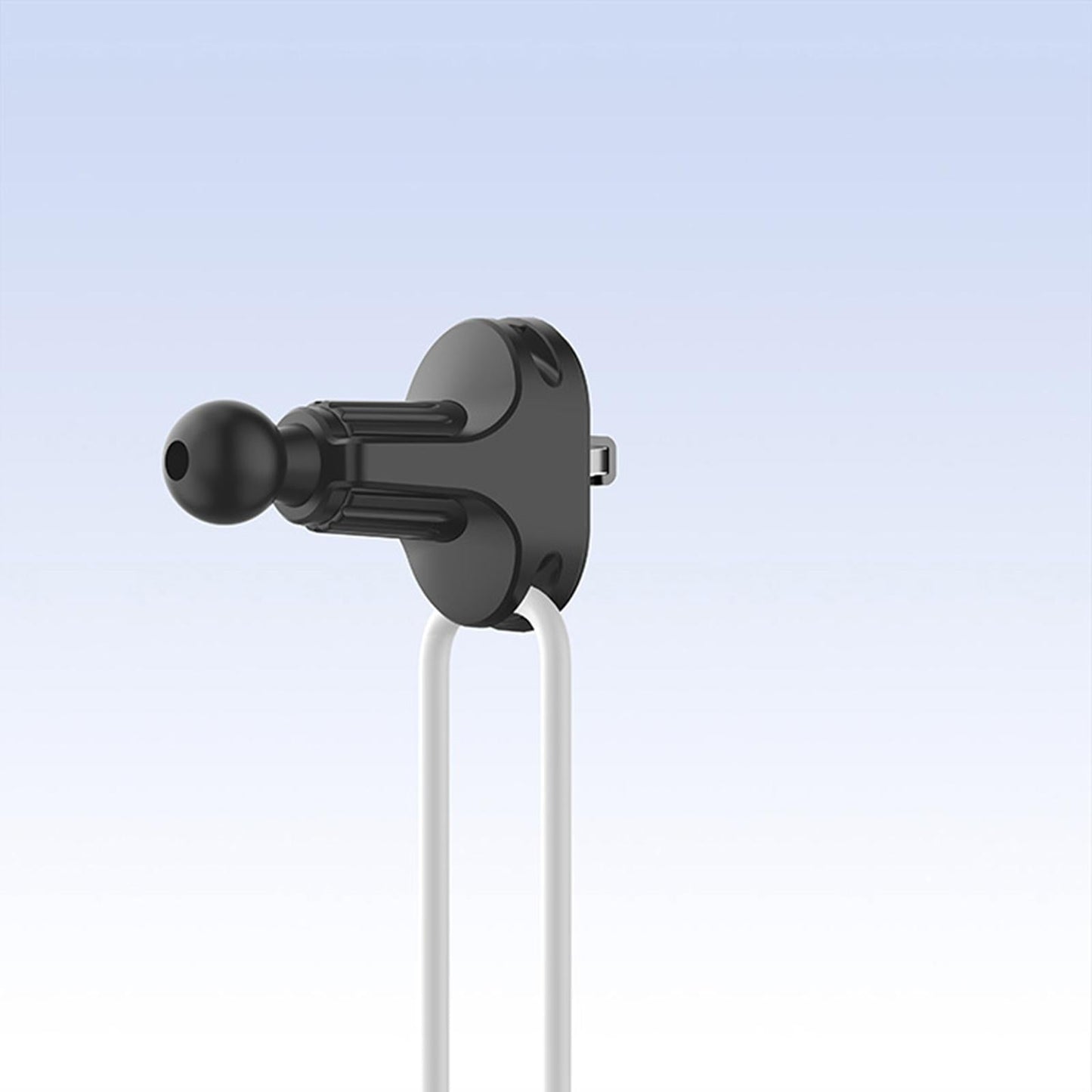 Adjustable Car Air Vent Holder Clip Base with Grips Adjustable 17mm Ball