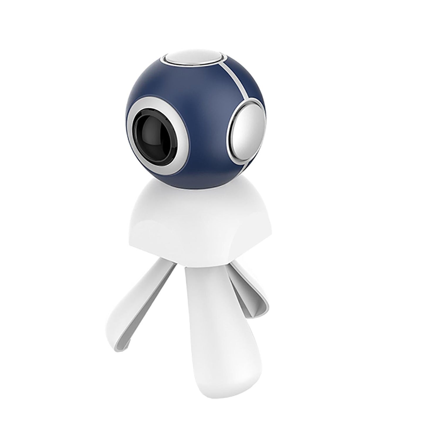 360 Camera Panoramic HD Shooting Selfie Wide Videcam for Outdoor cam White