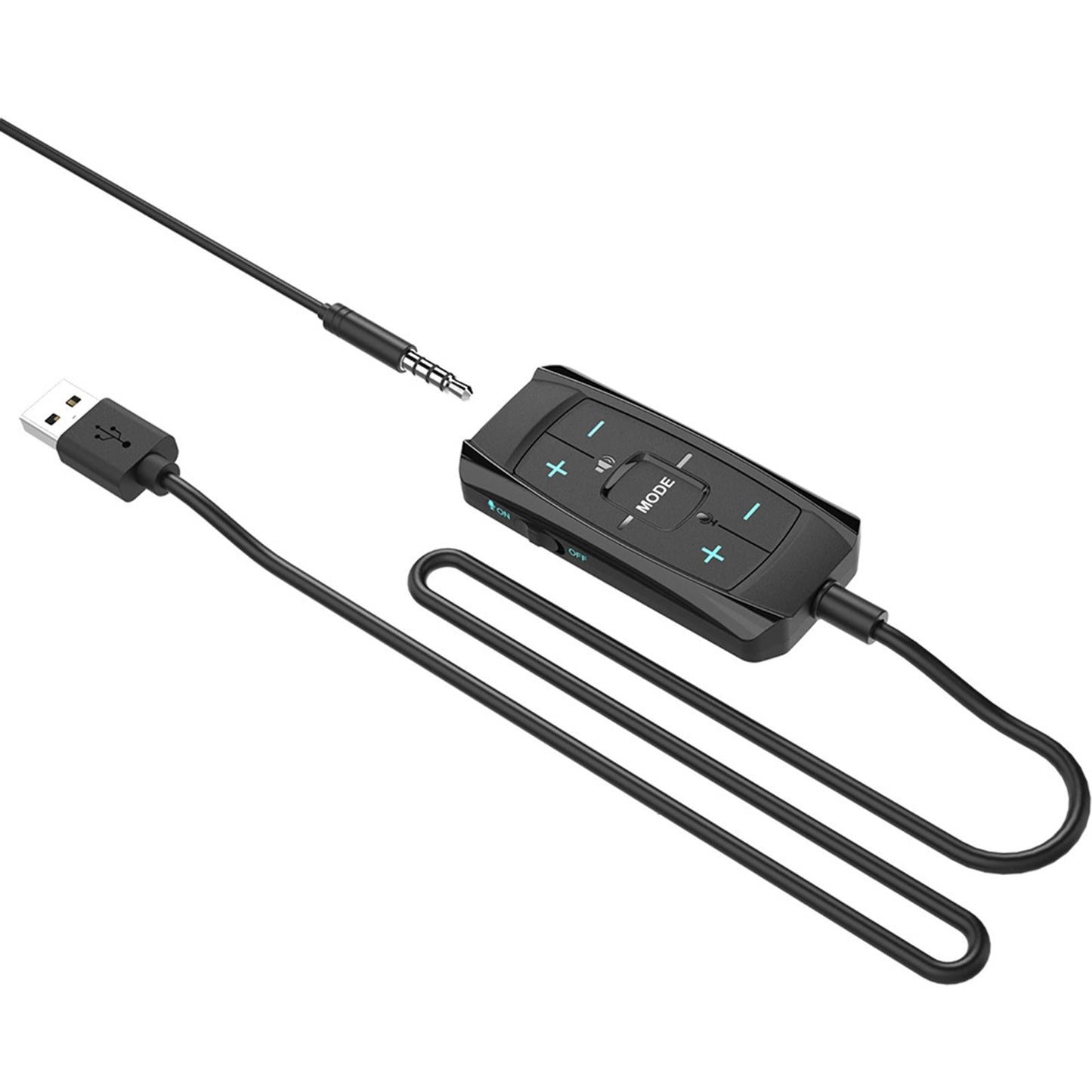 External USB Sound Card Virtual Surround Sound 7.1 3.5mm Converter for PS4