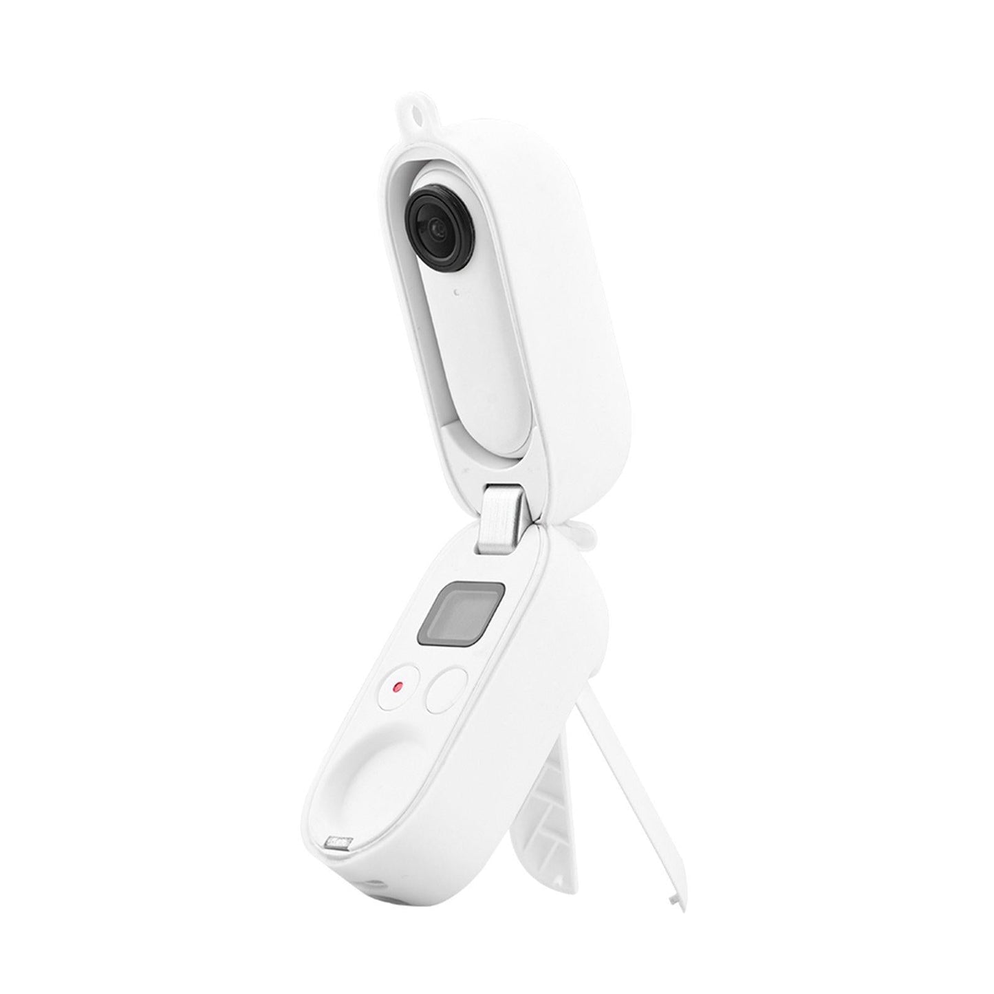 Silicone Protective Cover Case for Insta360 GO2 Camera White Charging case