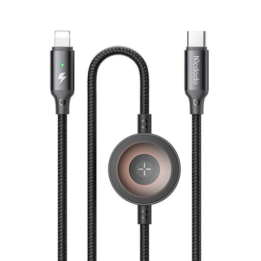 MCDODO CA-5680 2-in-1 Data Cable Type-C to iP + Watch Wireless Charger 36W 1.5m
