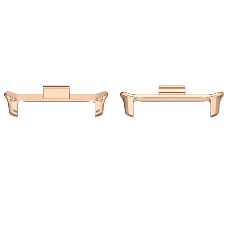 1 Pair Metal Adapter for vivo Watch GT Watch Band Strap Connector, Inner Length: 22mm - Rose Gold