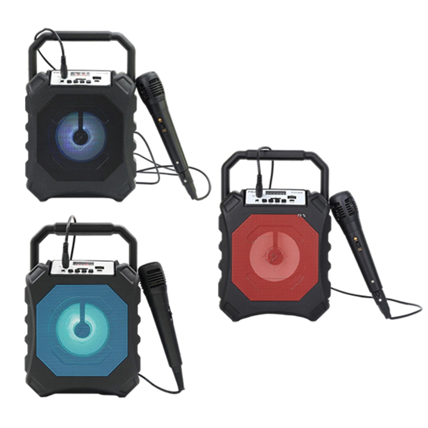 Karaoke Bluetooth Machine Records Singing Speaker for Adults Party Blue