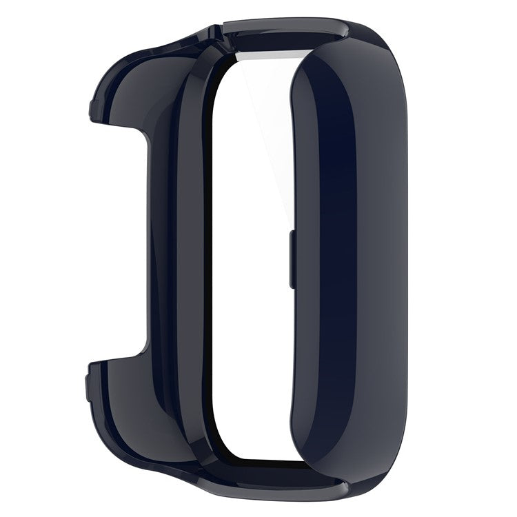 For Xplora XGO3 Hard PC Watch Case Overall Protective Cover with HD Tempered Glass Film - Dark Blue