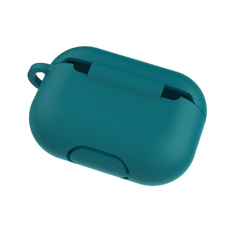 Solid Color Wireless Earphone Silicone Protective Case Cover for Airpods Pro - Green