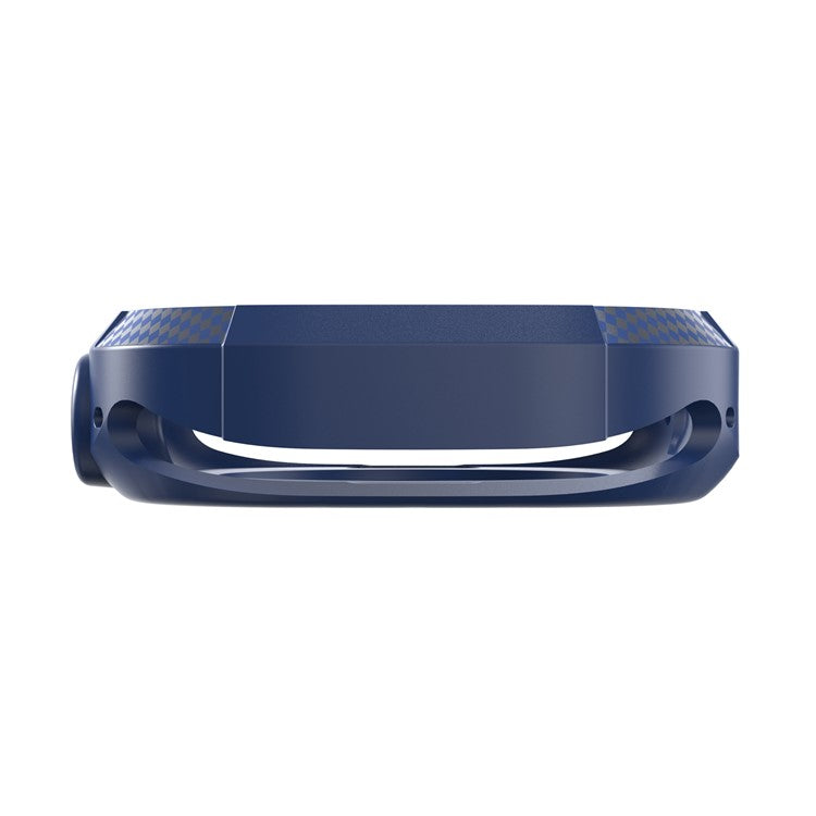 For Apple Watch Ultra 2 49mm / Ultra 49mm Carbon Fiber Texture TPU Watch Case Cushion Reinforced Corners Shockproof Protective Bumper Frame Cover - Blue