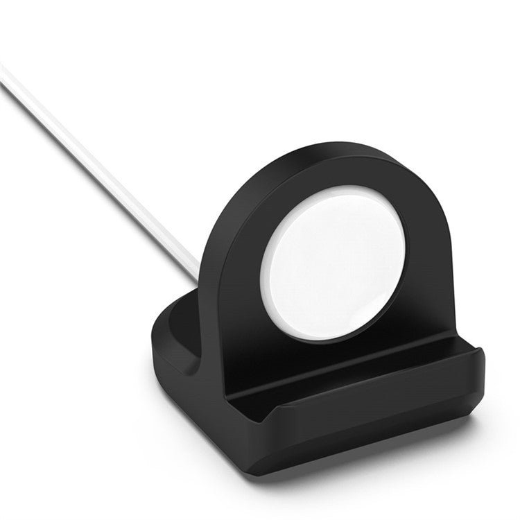 For Google Pixel Watch Charger Holder Desktop Smart Watch Silicone Charging Stand Base – Black