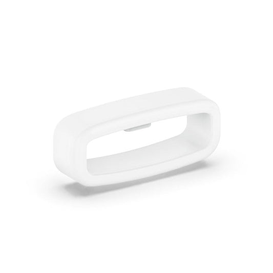 Watch Band Strap Loop Universal 20mm Retainer Fastener Ring Silicone Watch Holder - White
