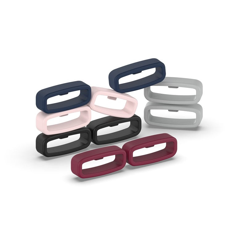Fastener Ring for 22mm Width Watch Band, Silicone Watch Band Strap Loop Watch Holder Keeper - Navy Blue