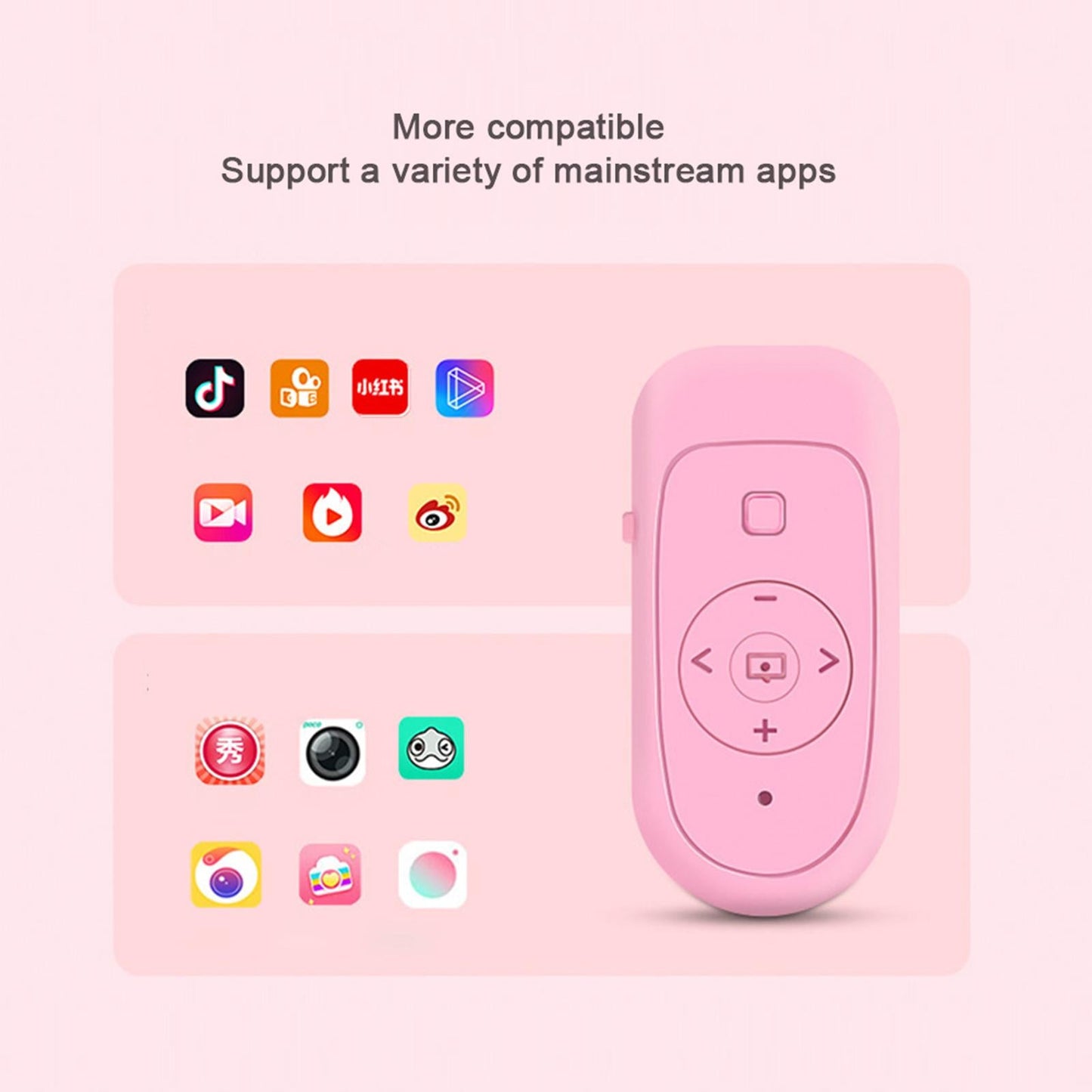Self-timer Button Compact Style 10-15 m Range for Phone Taking Photos  White