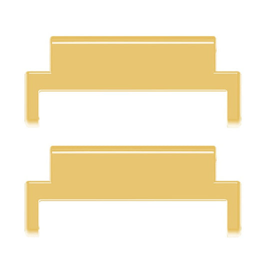 1 Pair For Huawei Watch GT 4 41mm Metal Adapter Universal 18mm to 20mm Watch Lugs Band Connector - Gold
