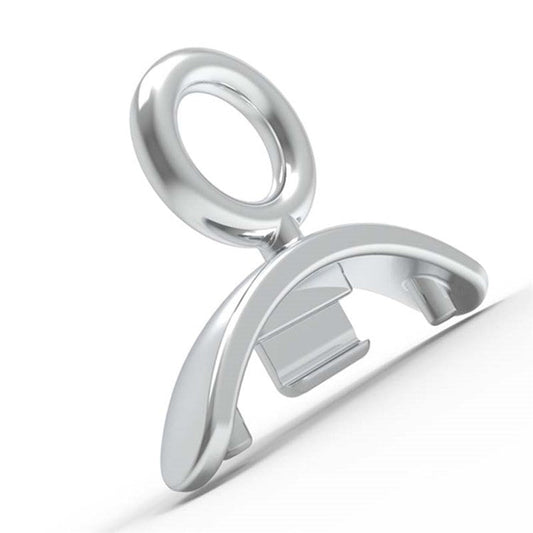 For Xiaomi Smart Band 8 / Band 8 NFC Zinc Alloy Adapter Watch Strap Connector (Necklace Style) - Silver