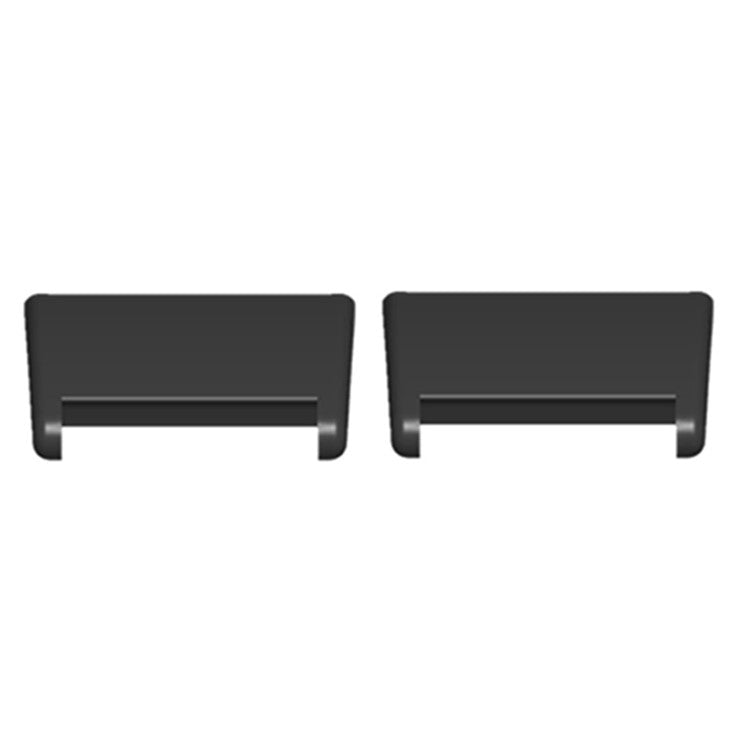 1 Pair for Xiaomi Redmi Watch 2 / Watch 2 Lite Connection Adapter 18mm Alloy Watch Strap Connector - Black