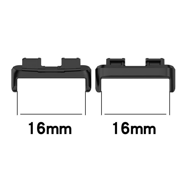 1 Pair Watch Band Connector for Huawei Band 9 / Band 9 NFC , 16mm Stainless Steel Adapter - Rose Gold