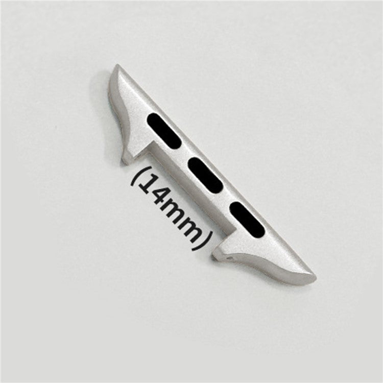 1 Pair For Apple Apple Watch Ultra 2 Ultra 49mm / 9 8 7 45mm / 6 5 4 SE (2023) SE (2022) SE 44mm / 3 2 1 42mm Watchband Connector Adapter, 14mm - Starlight