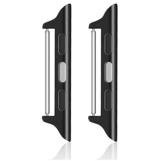 For Apple Ultra 2 Ultra 49mm  /  9 8 7 45mm  /  6 5 4 SE (2023) SE (2022) SE 44mm  /  3 2 1 42mm 1 Pair 20mm Watch Band Adapter - Black
