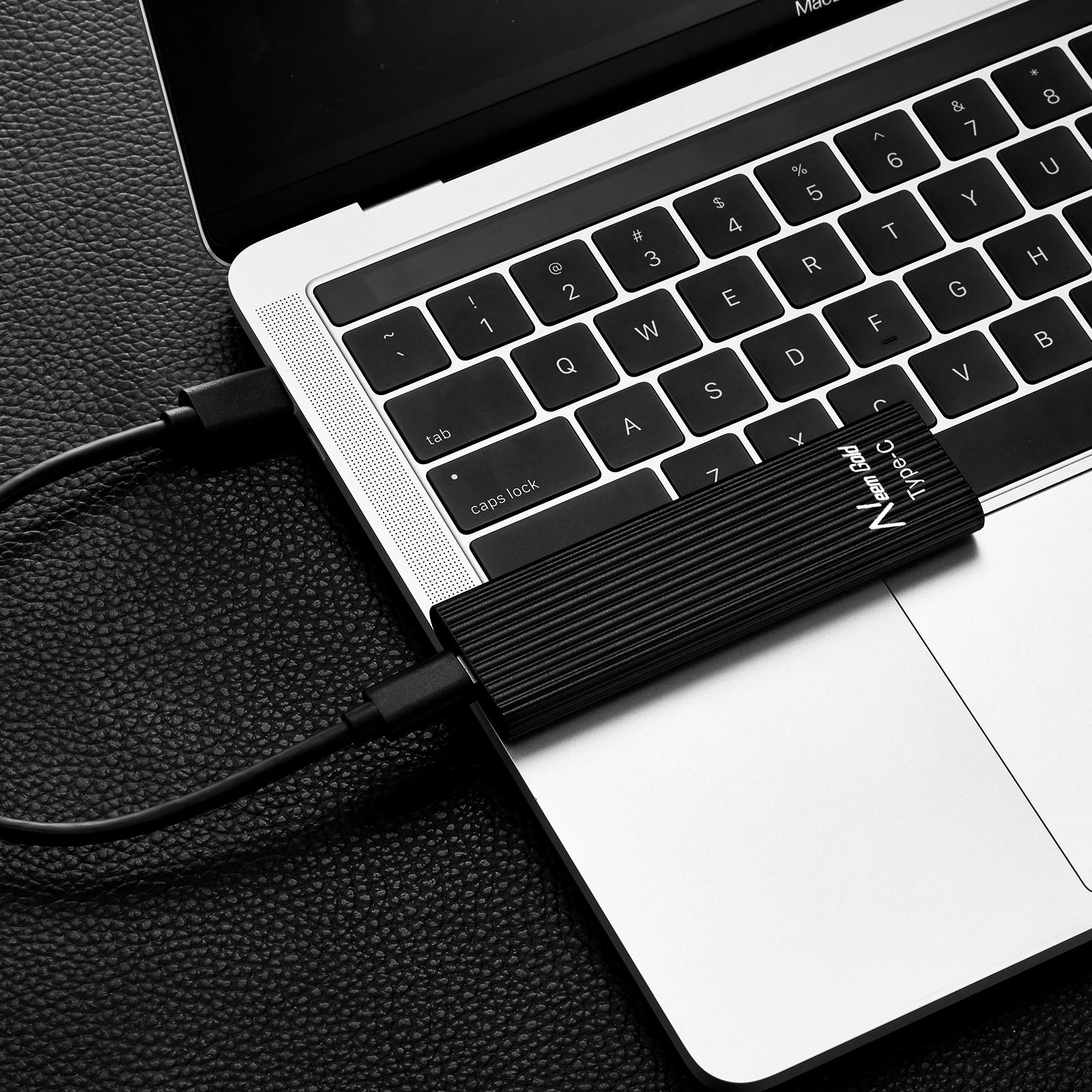 External SSD USB3.1 Solid State Disk for TV  Phone Camera 2TB Black
