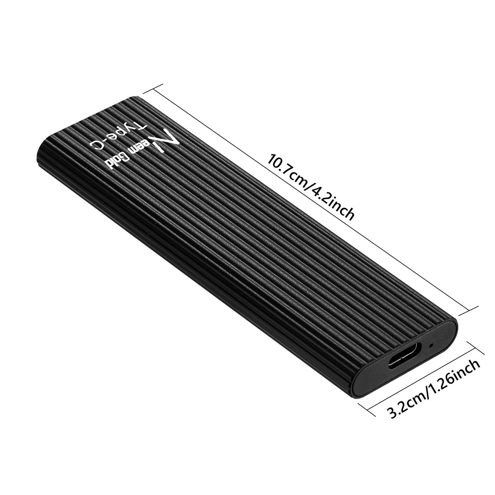 External SSD USB3.1 Solid State Disk for TV  Phone Camera 2TB Black
