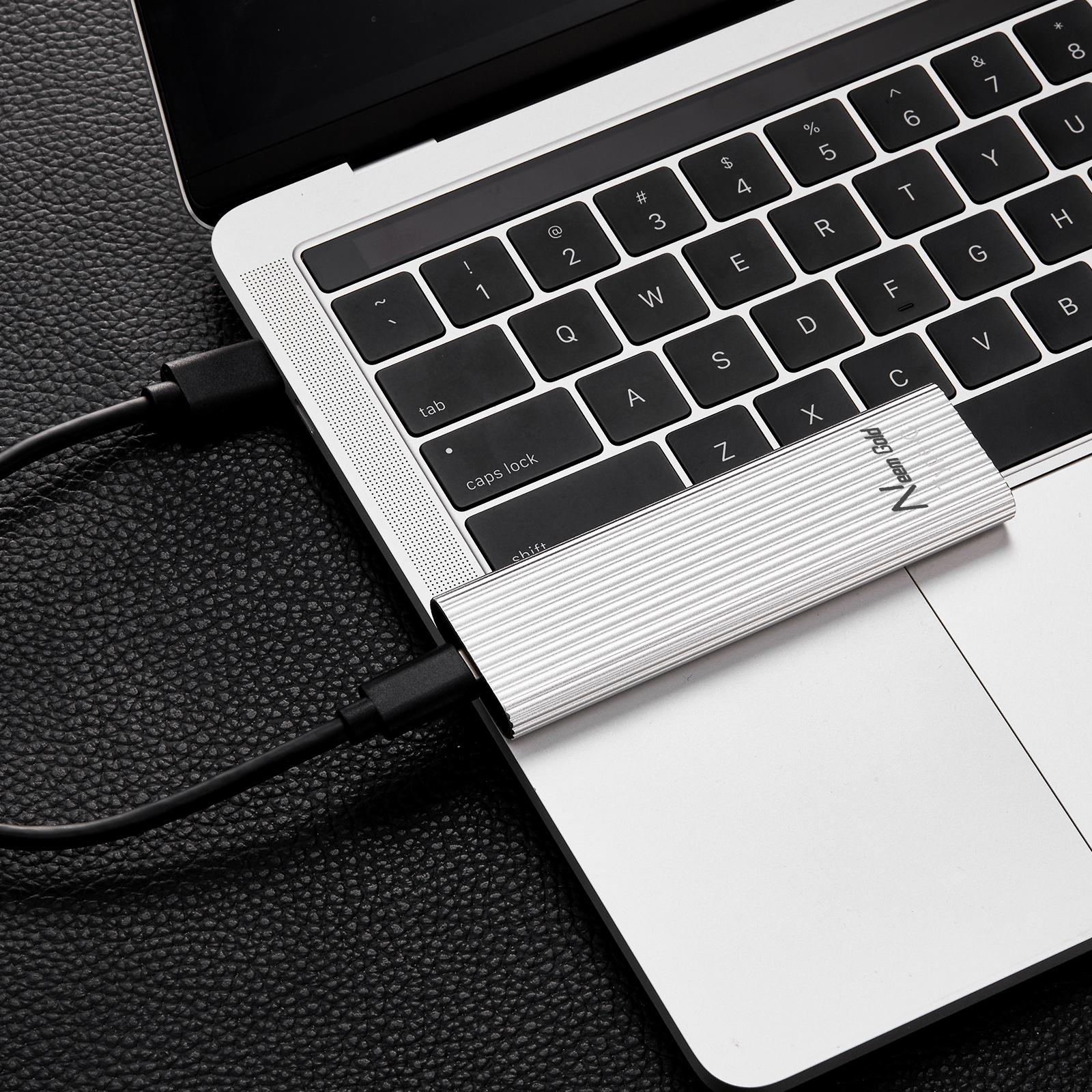External SSD USB3.1 Solid State Disk for TV  Phone Camera 2TB Silver