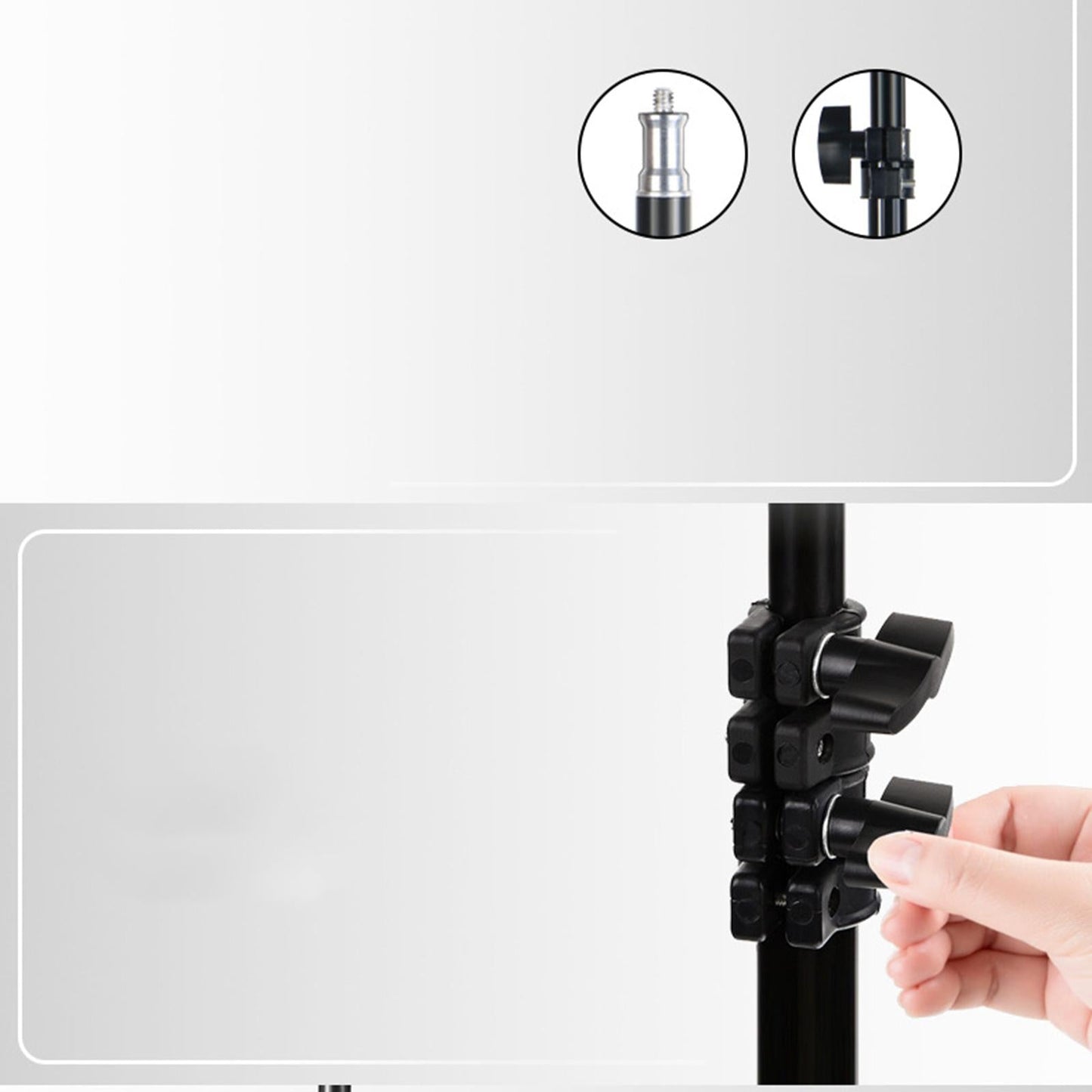 Projector Tripod Stand Foldable with Adjustable Height Computer Holder Mount Tray