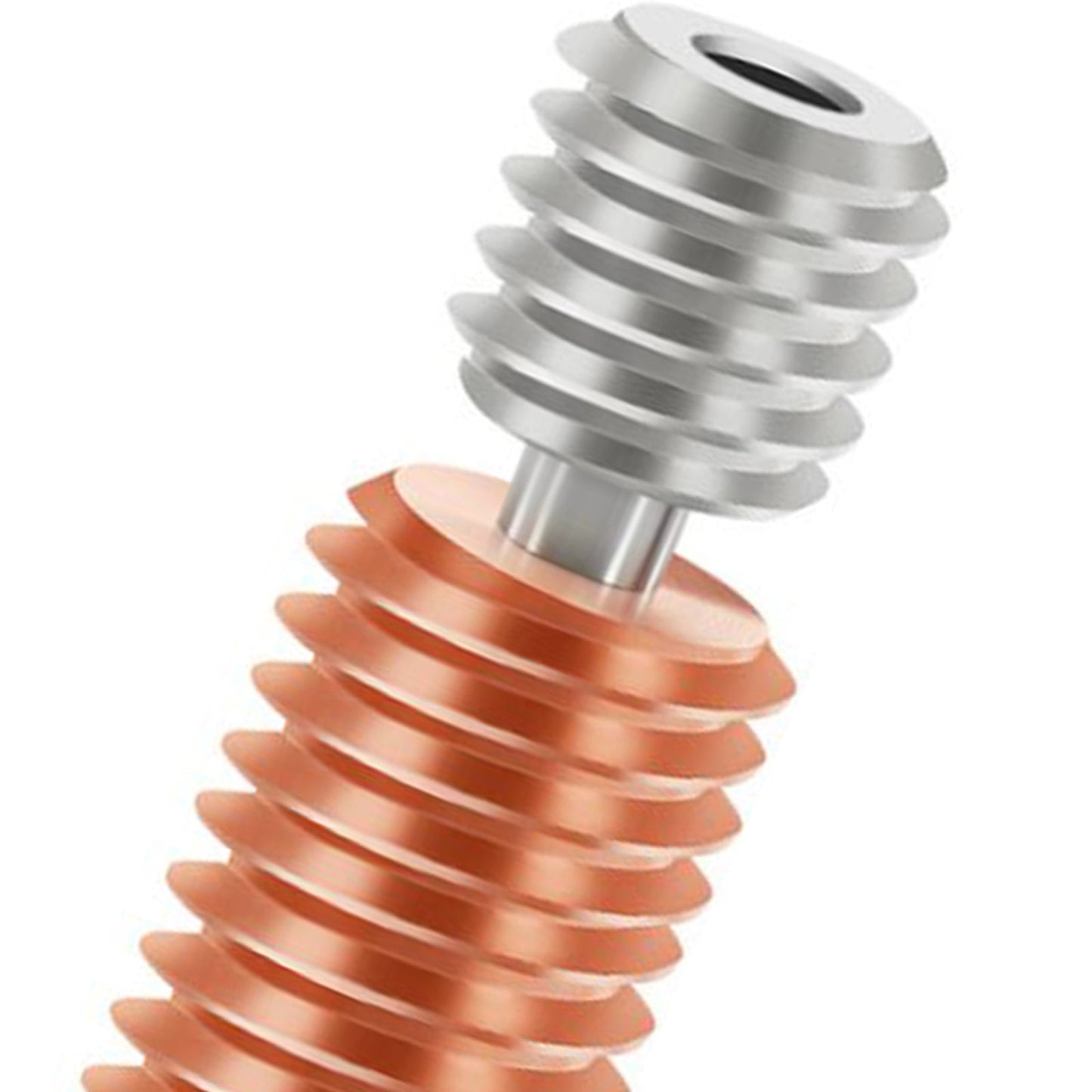 Bimetal Throat Replaces for V6 1.75mm 3D Printer Durable Threaded Version