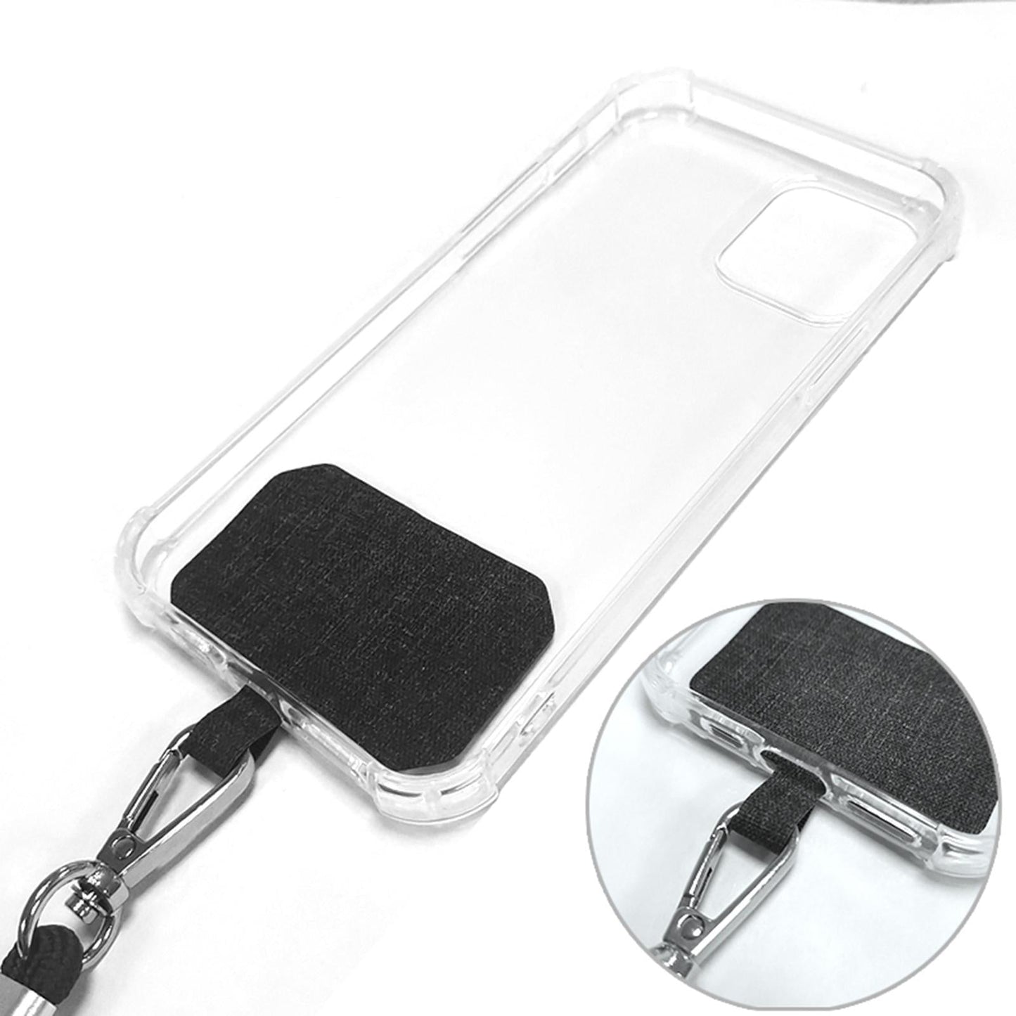 Adjustable Cell Phone Lanyard Neck Strap Handheld Rope Green White