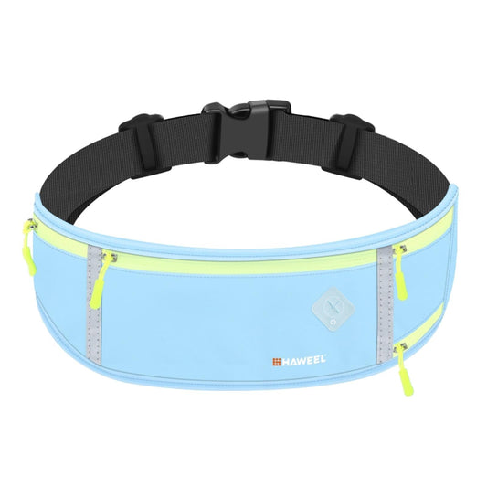 Running Belt Fanny Pack Slim Belt for Dog Walking Biking Shopping Water Blue