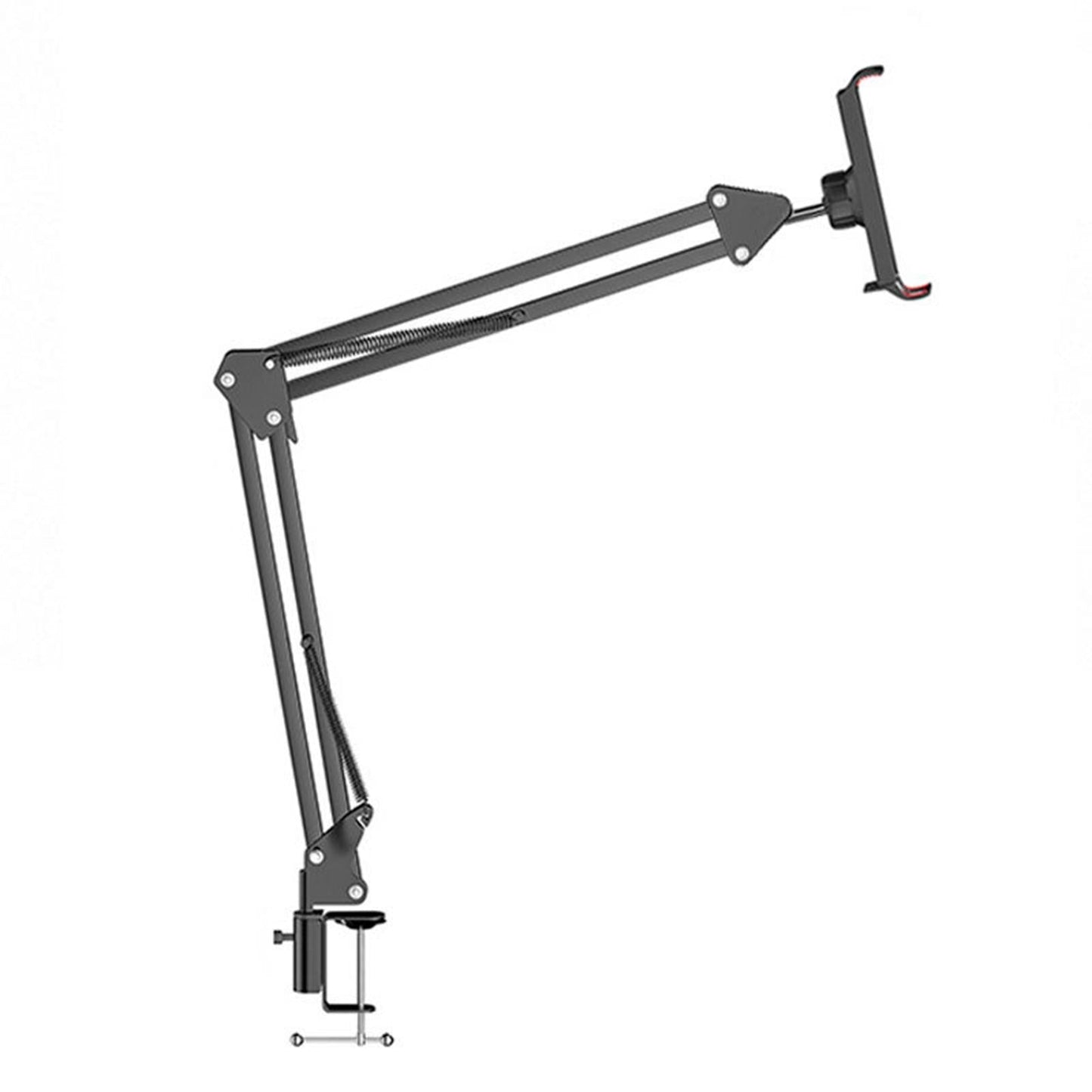 Foldable Arm Smartphone Cell Phone Holder Mount with Clamp for Tablet