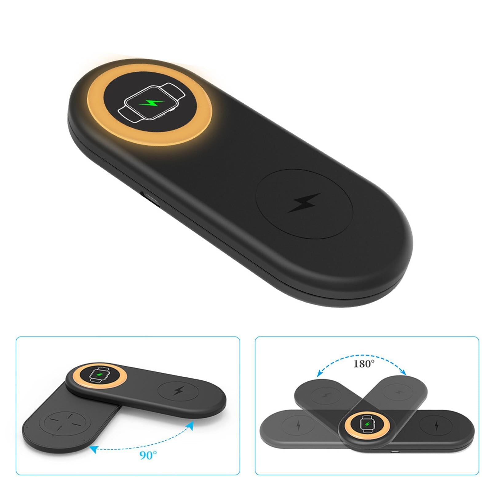 3 in 1 Foldable Wireless Charger Charging Dock Station Easy Install