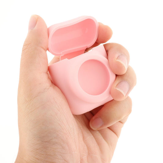 Silicone Case with Key Chain Hang Wallet Tablet Key Anti-Scratch for Airtag, Pink