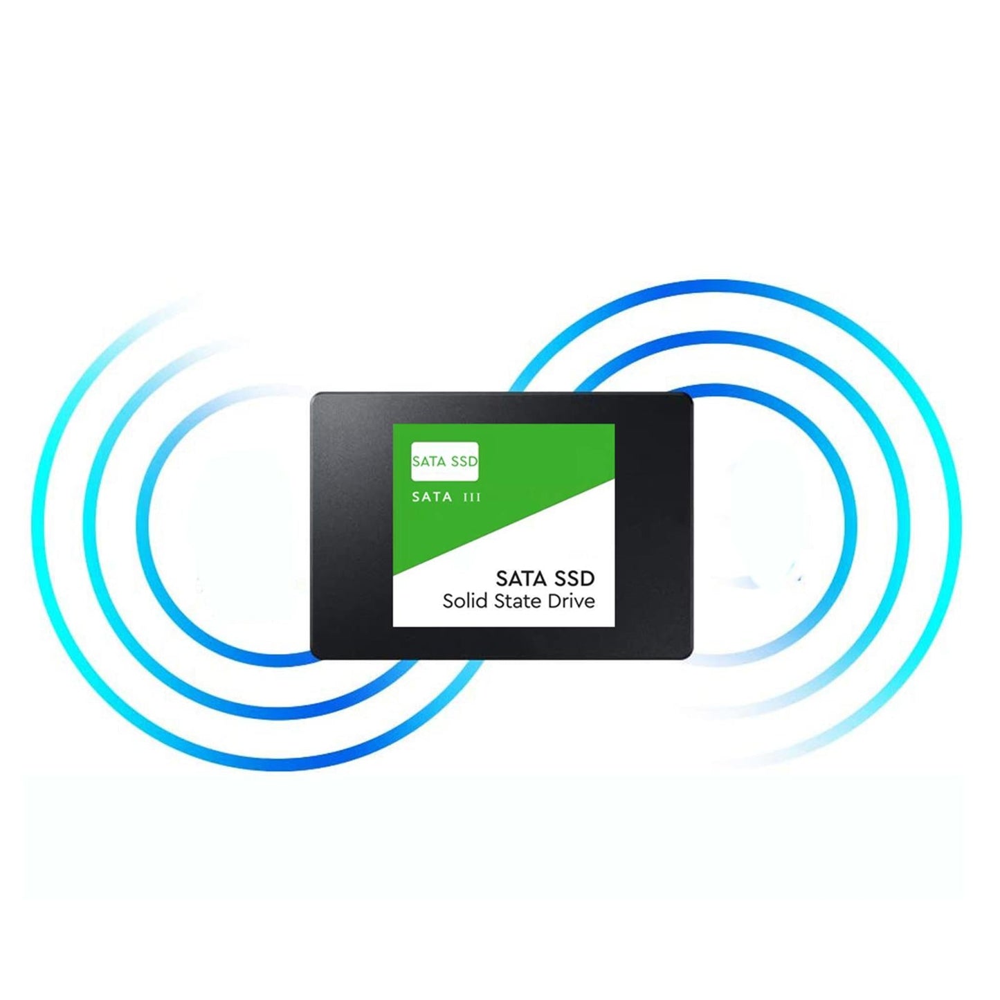 2.5 inches SATA 3.0 SSD Internal Solid State Drive for PC Laptop Green 128GB