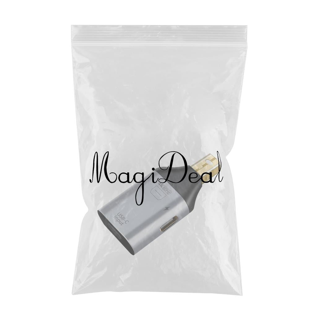 USB-C Female to Male Transfer Converter Adapter for Computer miniDP PD