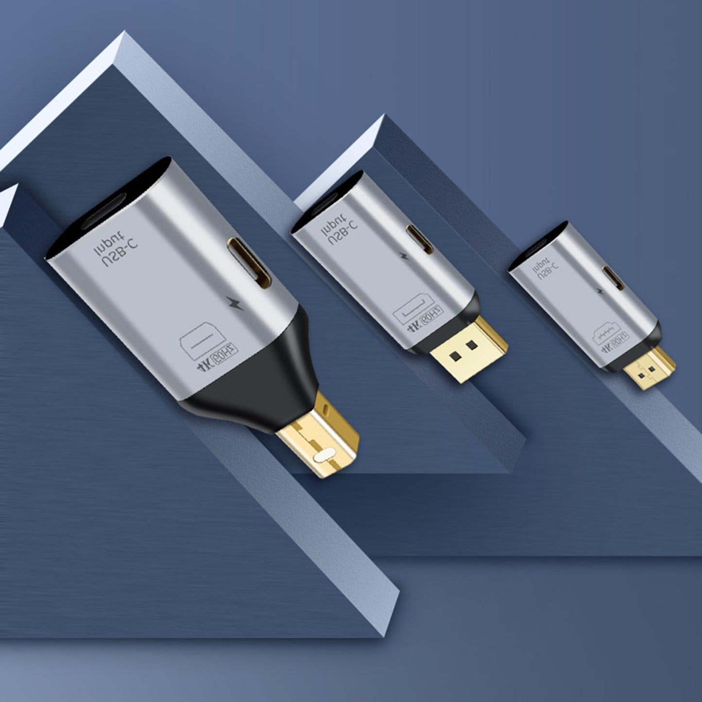 USB-C Female to Male Transfer Converter Adapter for Computer miniDP PD
