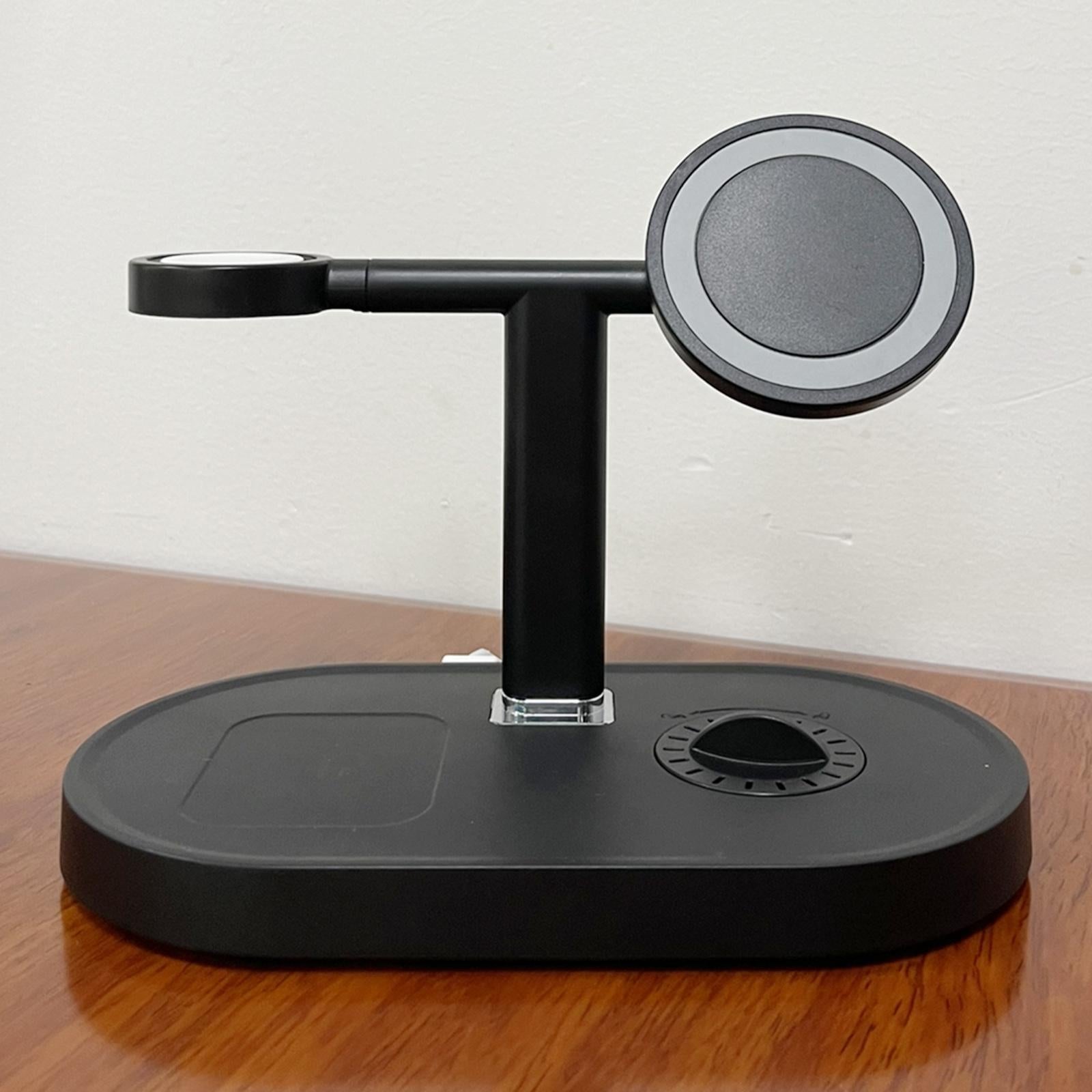 Charging Station /Stand/Dock for Apple Watch SE/6/5/4/3/2/1 iPhone12 Pro Max Black