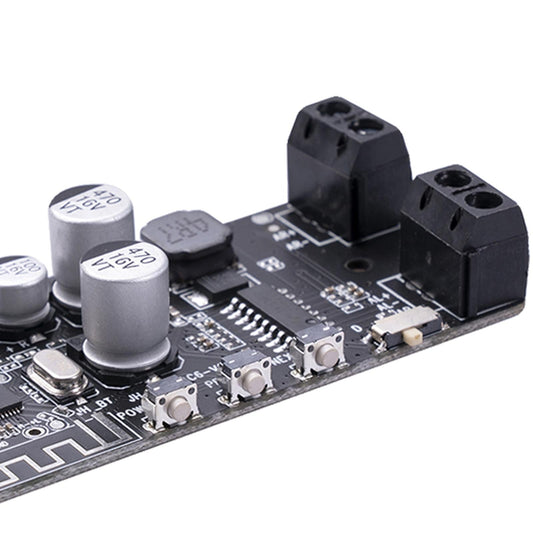 Bluetooth 5.0 Amplifier Board Mini 2x5W Easy Installation Stereo for Home Black
