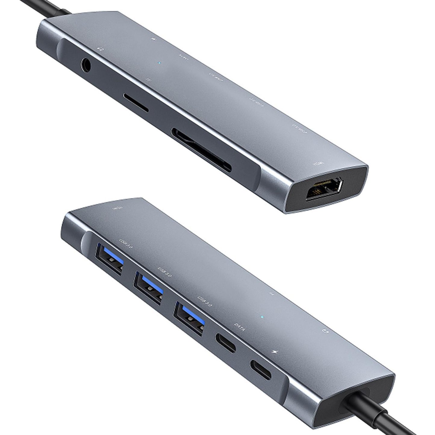 9 in 1 Type C Hub Docking Station with VGA 3 USB3.0 Ethernet for Laptops