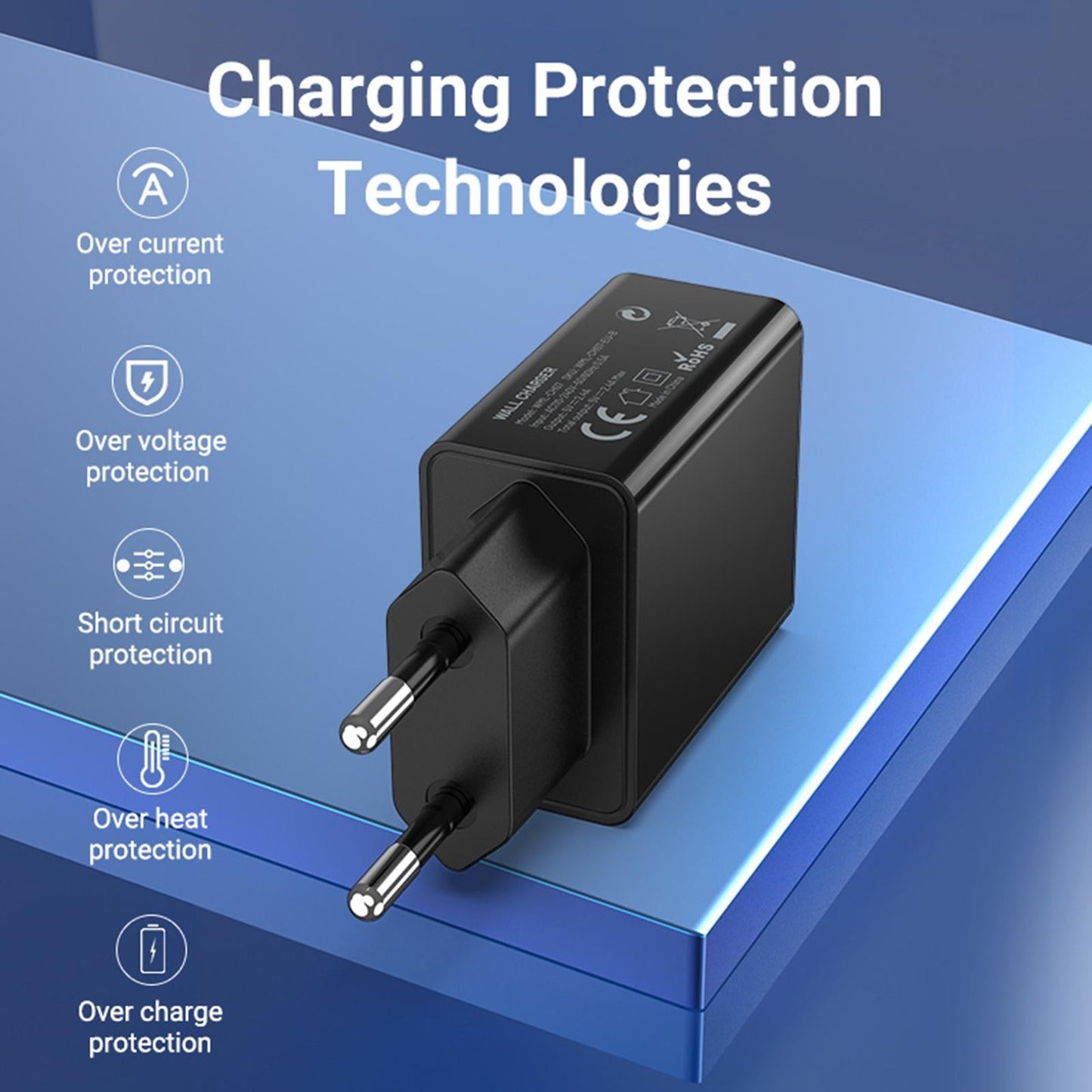 Durable Fast Charger 20W USB C Adapter Converter Replacement Equipment Black