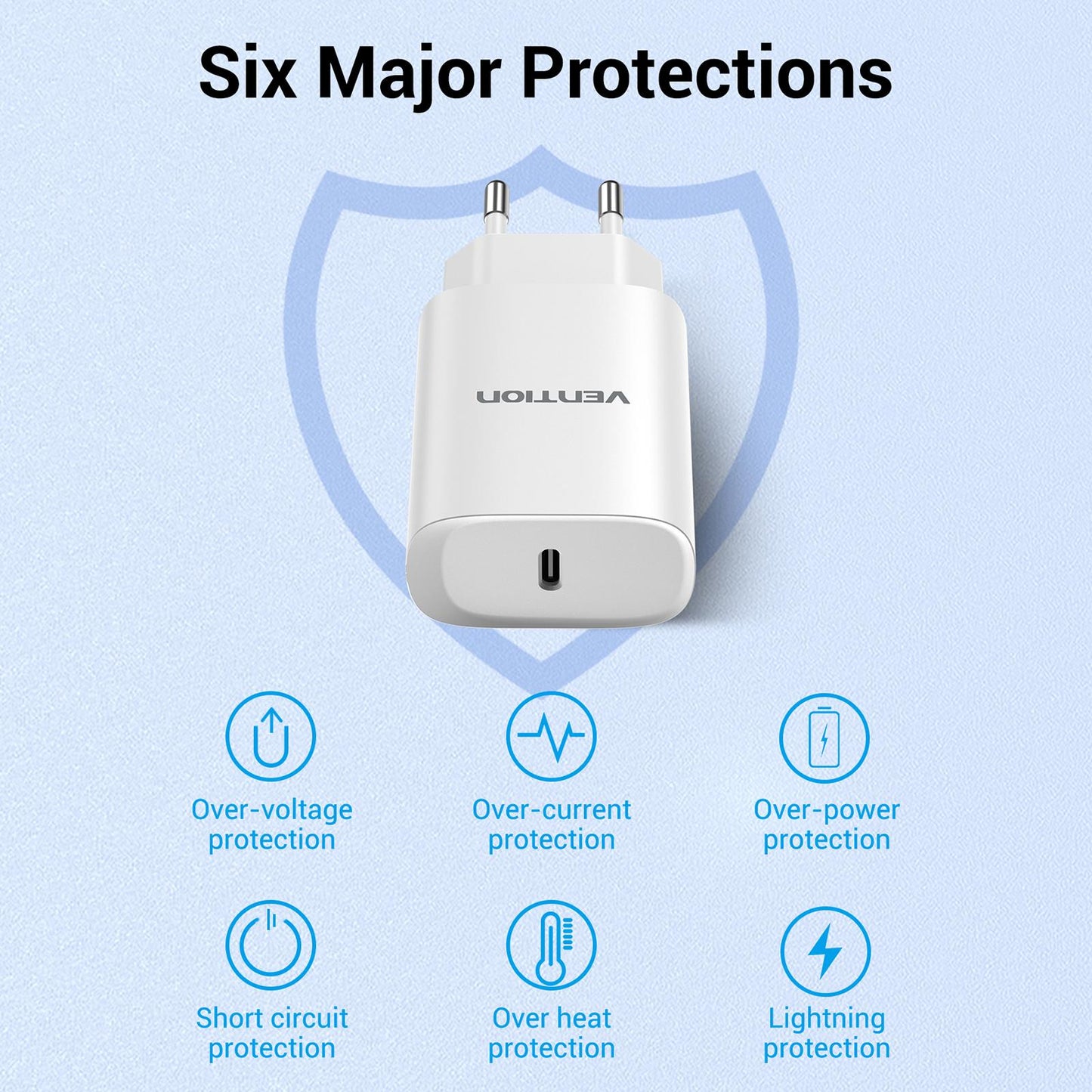 Durable Fast Charger 20W USB C Adapter Converter Replacement Equipment White