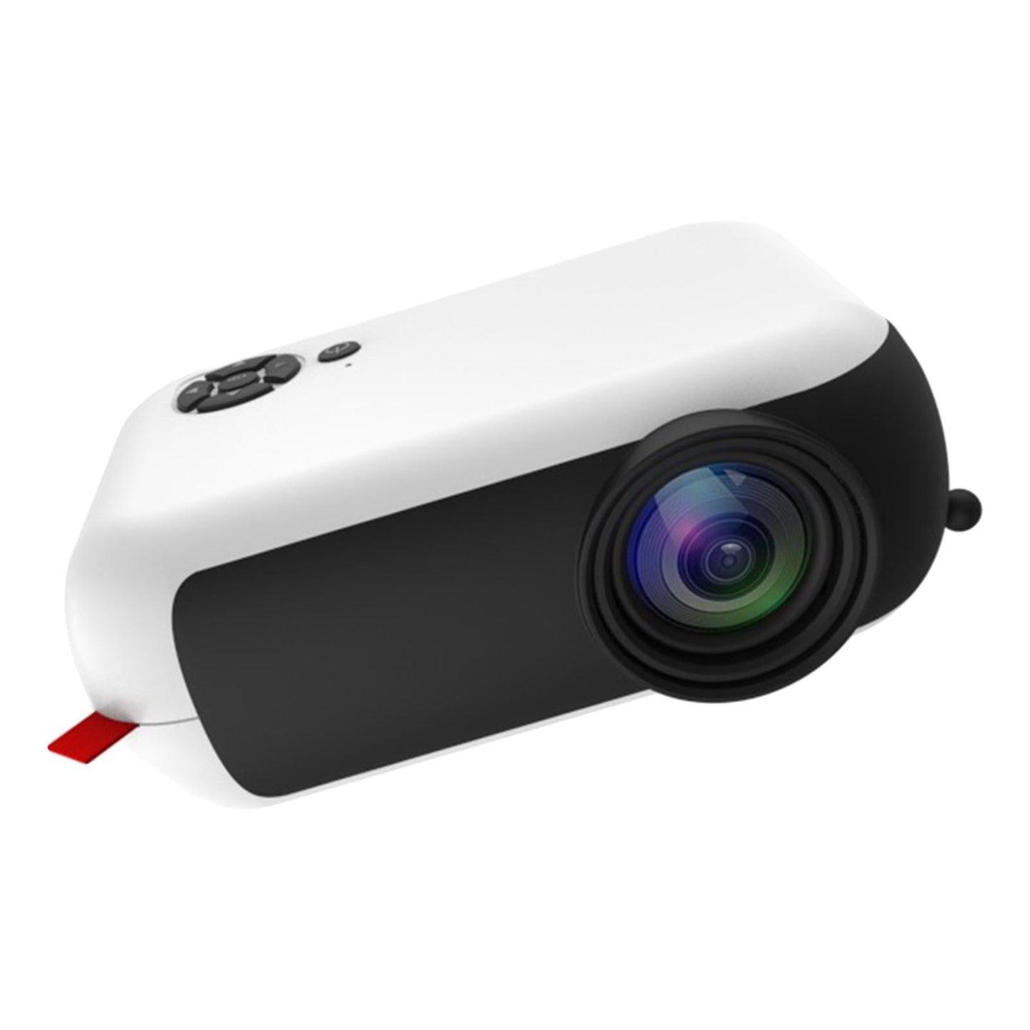 Mini Projector 1080P Home Theater Cinema Kids Gift Remote Control White