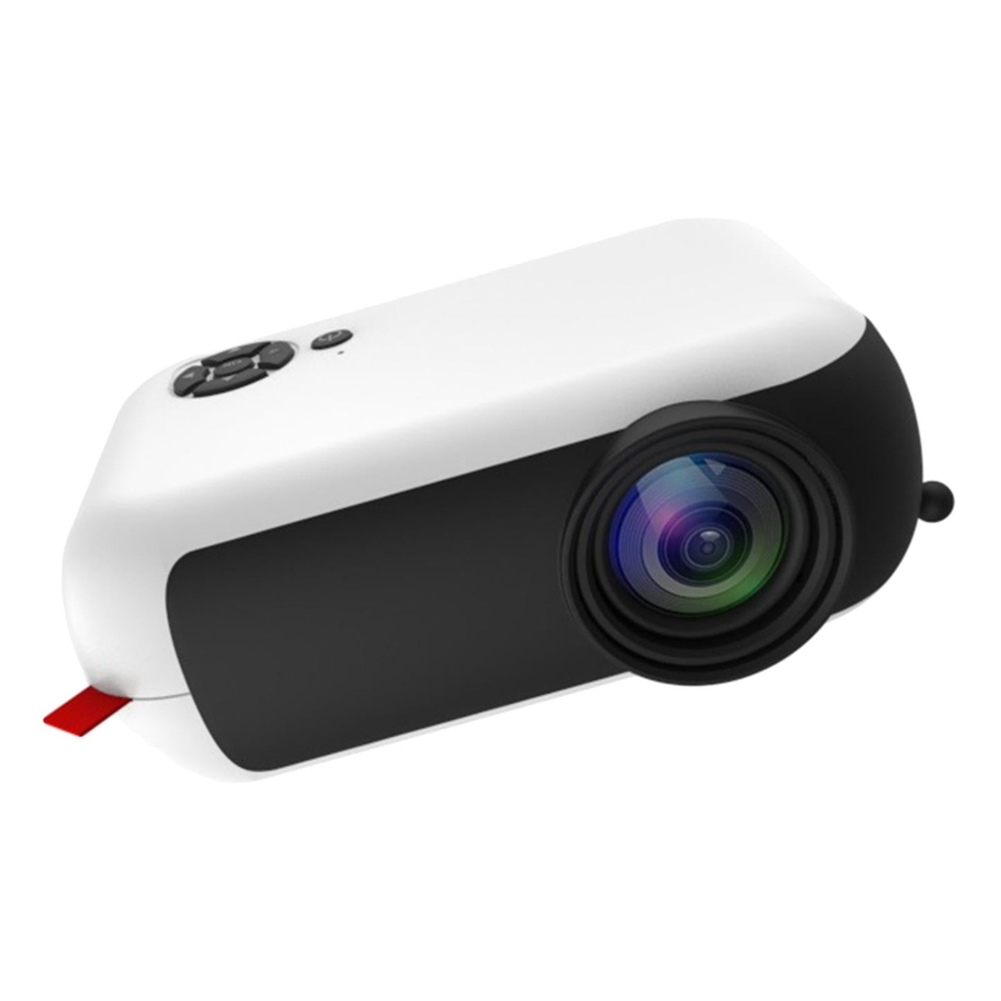 Mini Projector 1080P Home Theater Cinema Kids Gift Remote Control White