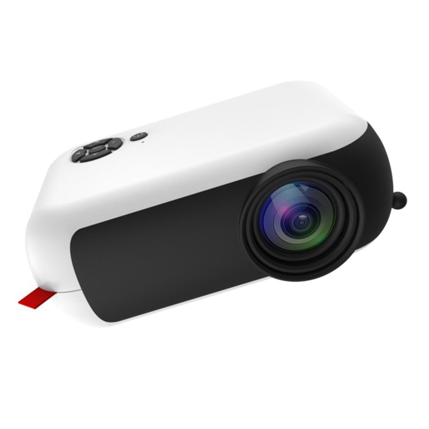 Mini Projector 1080P Home Theater Cinema Kids Gift Remote Control White