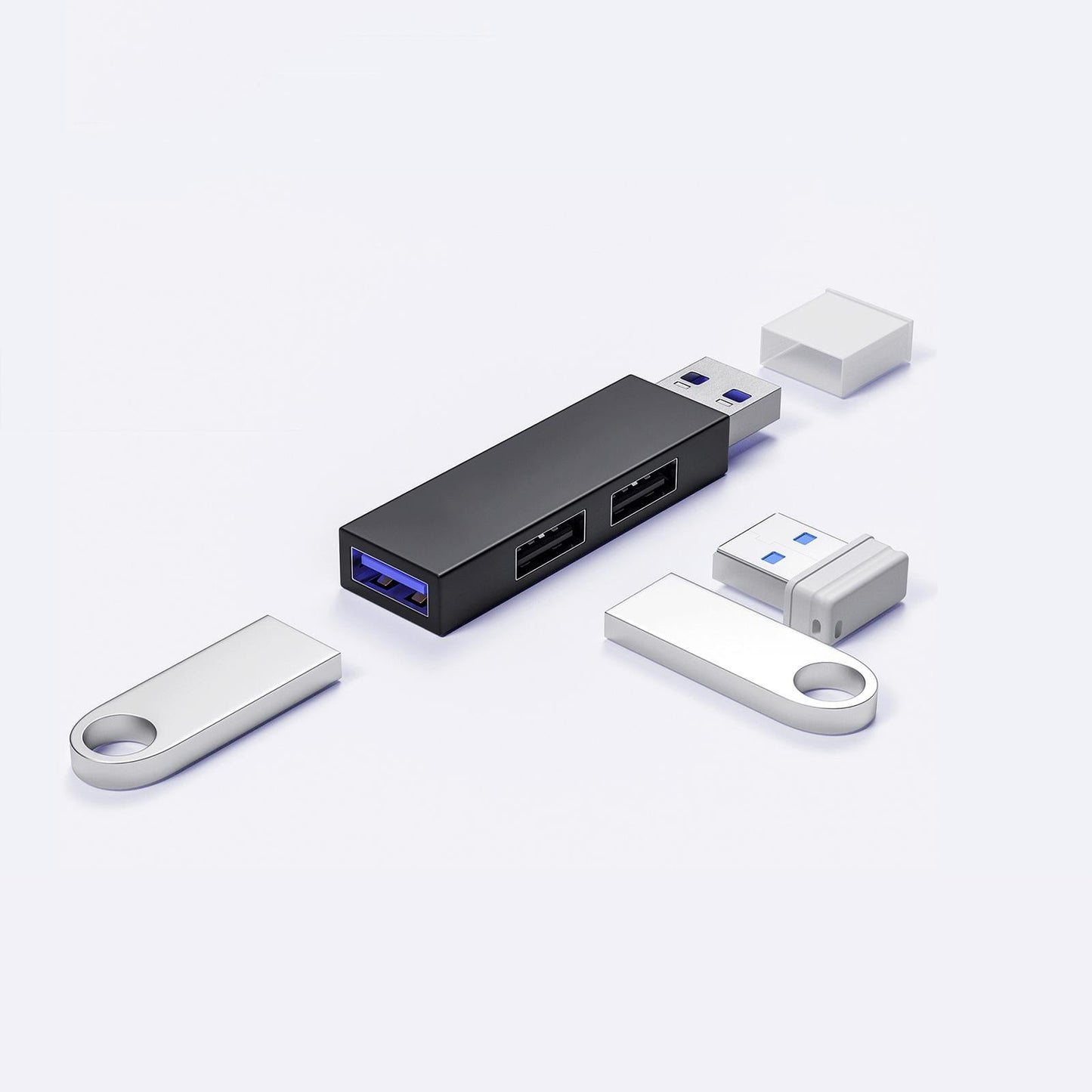 3 in 1 USB Docking Station USB Hub 5Gpsb for PC Laptop Keyboard Desktop