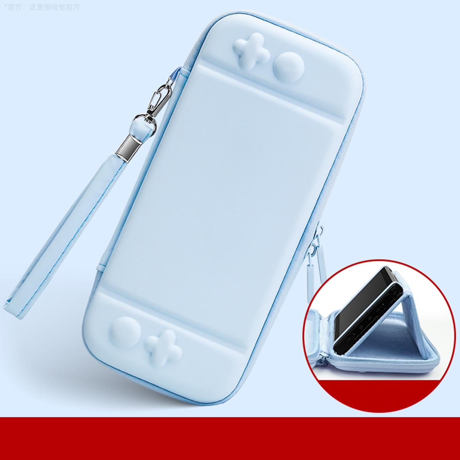 Carrying Case Cute Waterproof for NS Switch Lite Large Storage Space Blue