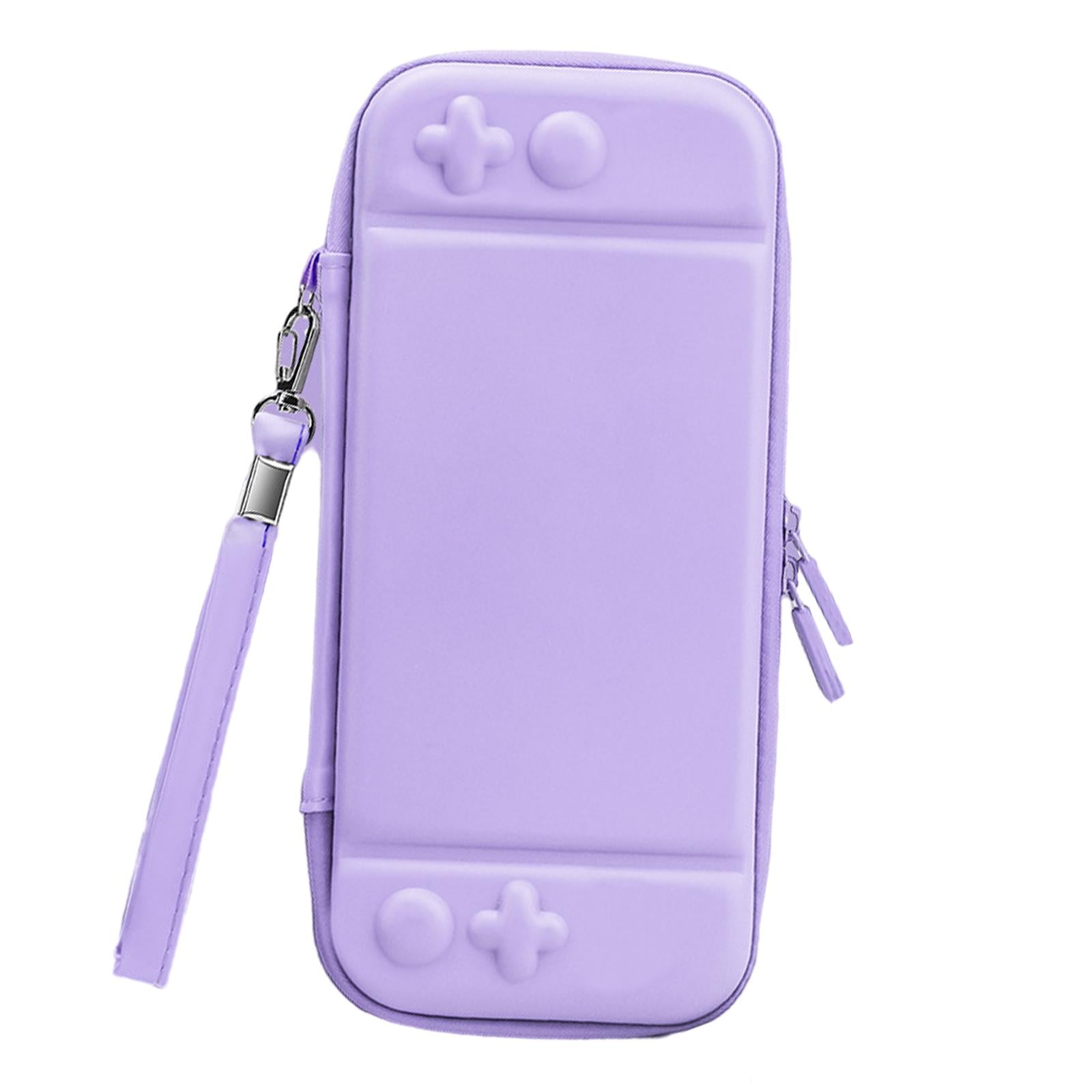 Carrying Case Cute Waterproof for NS Switch Lite Large Storage Space Purple