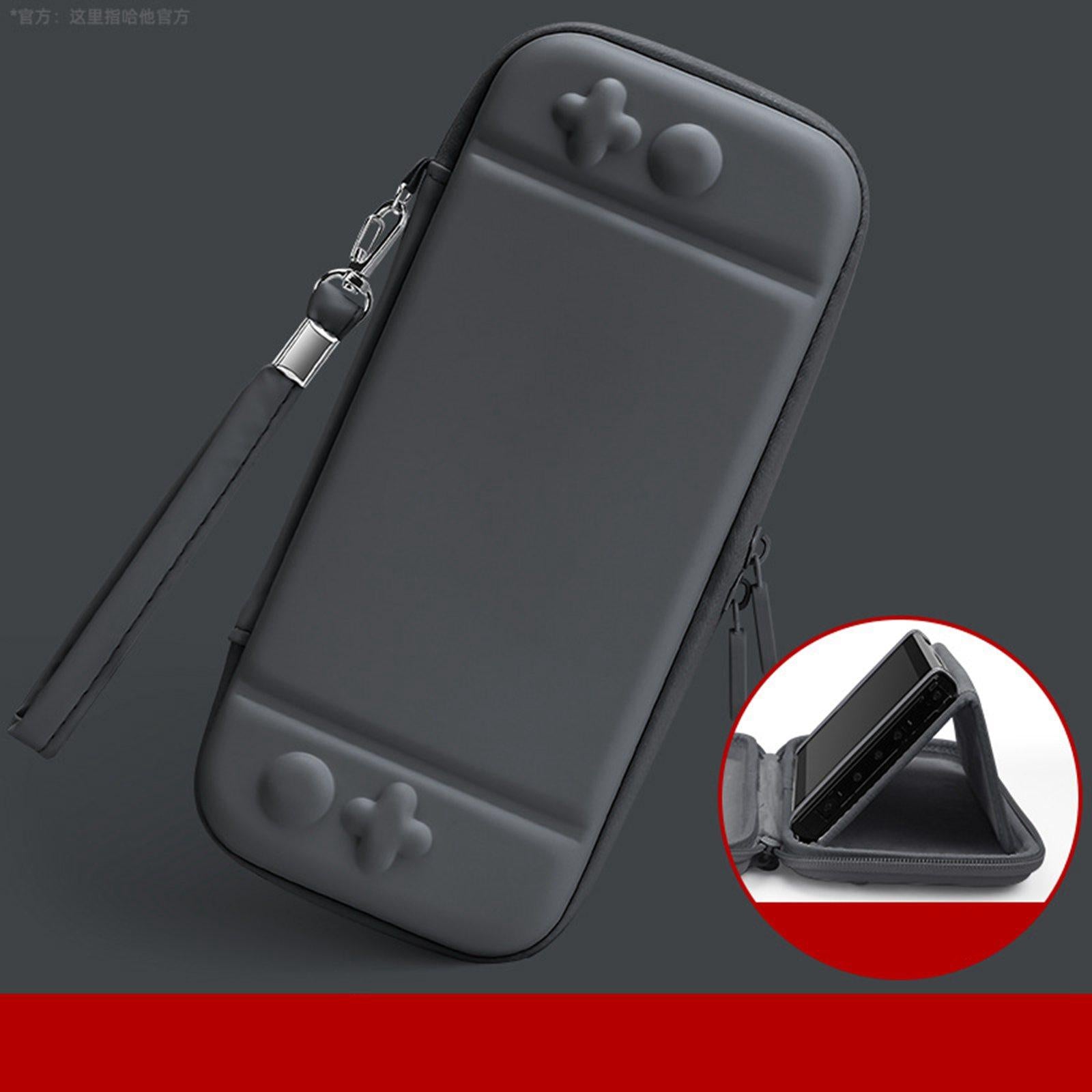 Carrying Case Cute Waterproof for NS Switch Lite Large Storage Space Grey