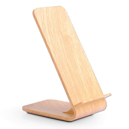 ABS Wireless Desktop Charger Quick Charge USB Cable for Mobile Phones Wooden